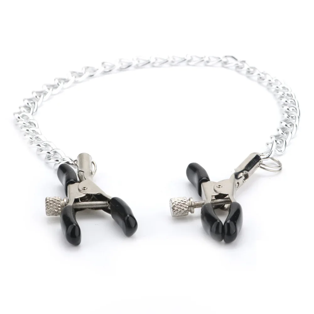 Metalen Tepelklem Met Metalen Ketting Voor Vrouwen Fetisj Tot Borst Schaamlippen Clip Stimulatie Massager Bdsm Bondage Seksproducten Volwassen