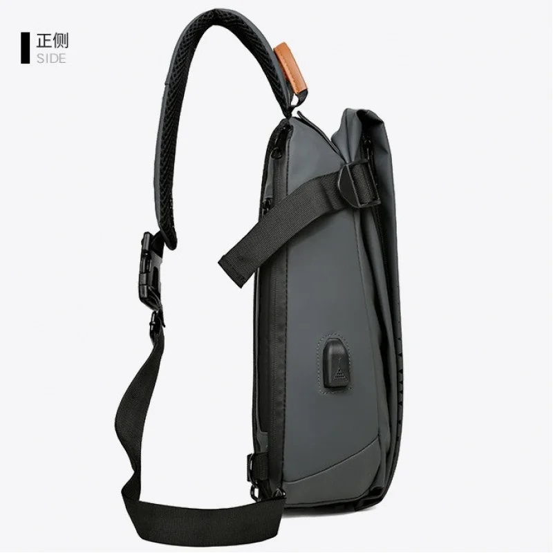 -Bolso de mensajero funcional para hombre, mochila de gran capacidad, nuevo bolso de pecho multifuncional, bolso de hombro para motocicleta