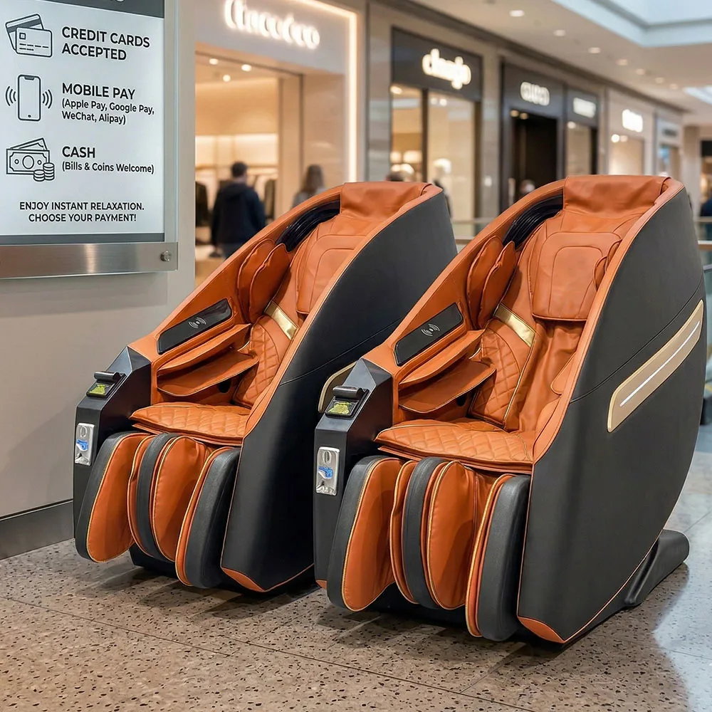

Zero Gravity 4d Full Bady Credit Card Commercial Massage Chair CASH Vending MASSAGE CHAIR