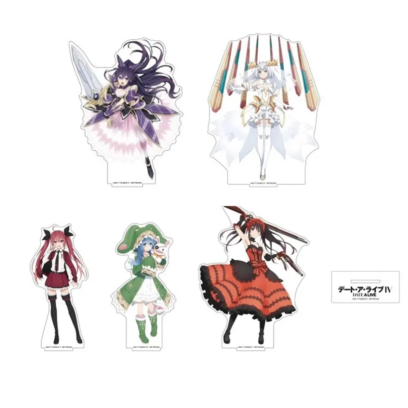 Game Origami Tobiichi Tokisaki Kurumi Kotori Itsuka Yatogami Tohka Acrylic Stand Doll Anime Figure Model Plate Cosplay Toy Gift