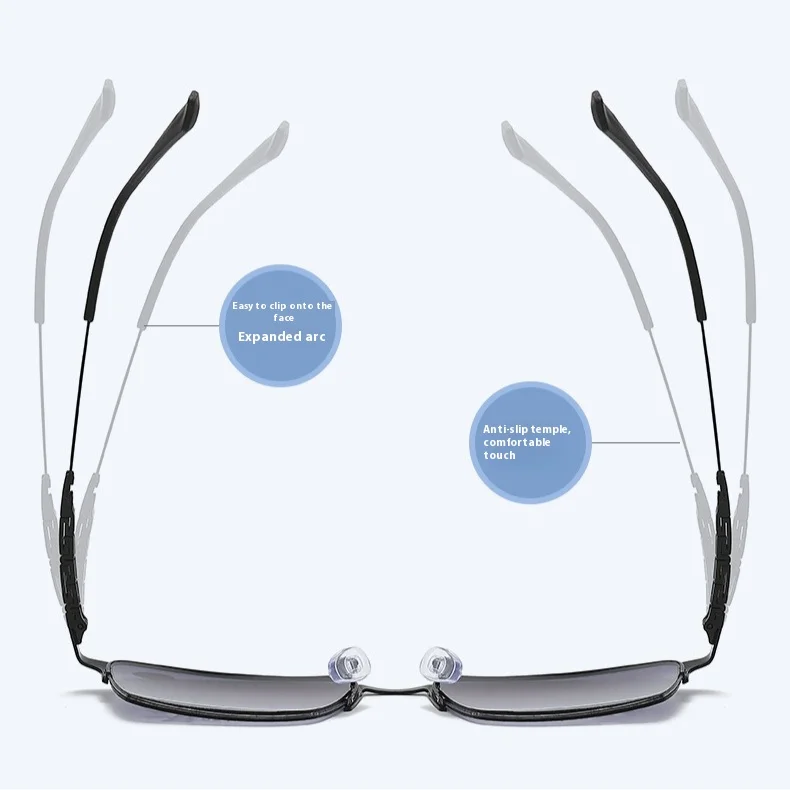 Progressive multifokale Herren-Lesebrille mit automatischem Zoom und doppeltem Verwendungszweck für beide in der Nähe und kann Sonnenbrillen + Lesebrillen herstellen – Detail 3