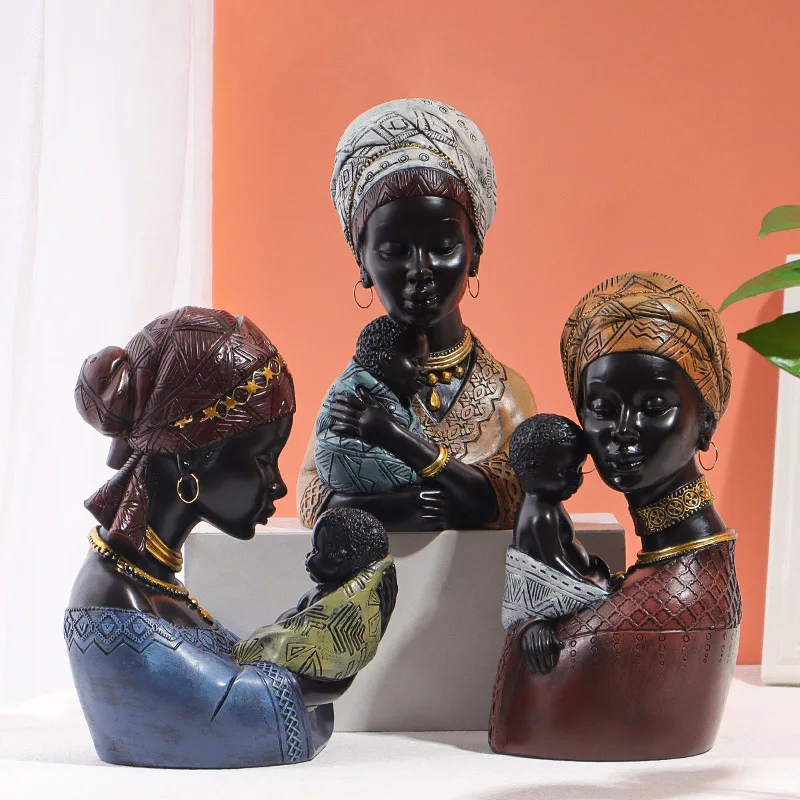 statue-en-resine-pour-mere-et-femme-noire-africaine-decoration-de-la-maison-modele-de-sculpture-artisanat-cadeau-de-fete-des-meres-accessoires-d'interieur