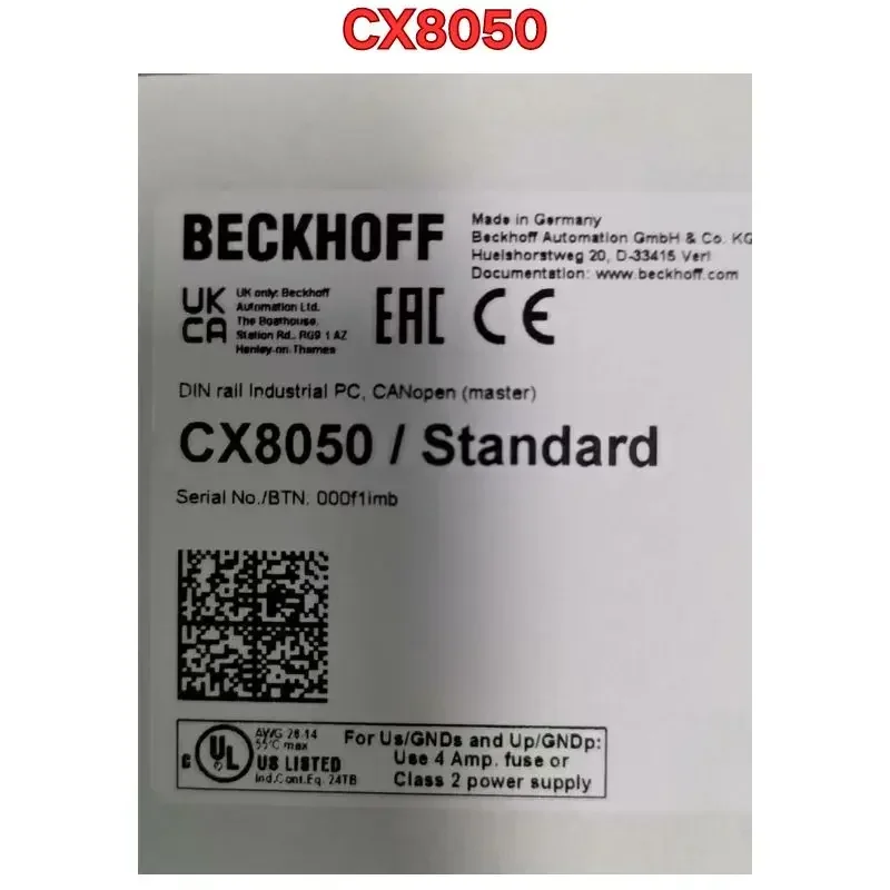 New module CX8050Functional testing package is ready