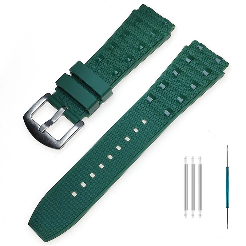 ل بريتلينغ كرونومات B01 22 مللي متر حزام ساعة اليد 42 مللي متر 44 مللي متر حزام الساعات مقاوم للماء سيليكون المطاط سوار معصمه محدب اكسسوارات