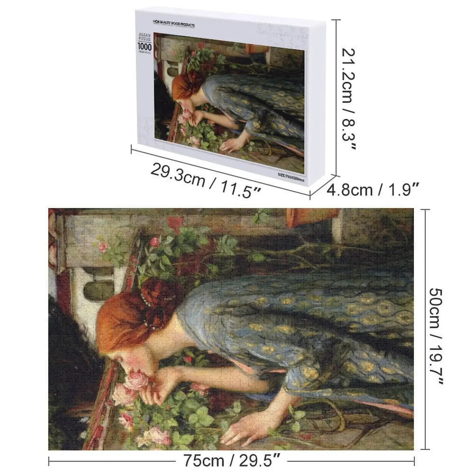 L'âme de la Rose-John William Waterhouse Puzzle Nom en bois Puzzle personnalisé
