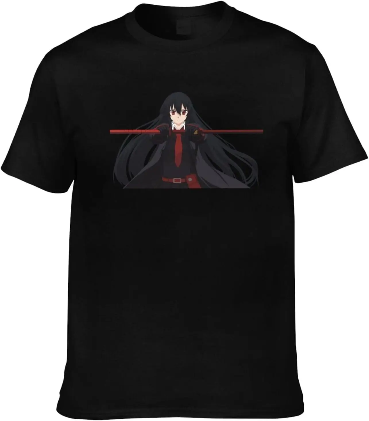 Akame Anime Ga Kill Shirt Men's Personalised Short Sleeve T Shirt Fashion Casual Tops Black