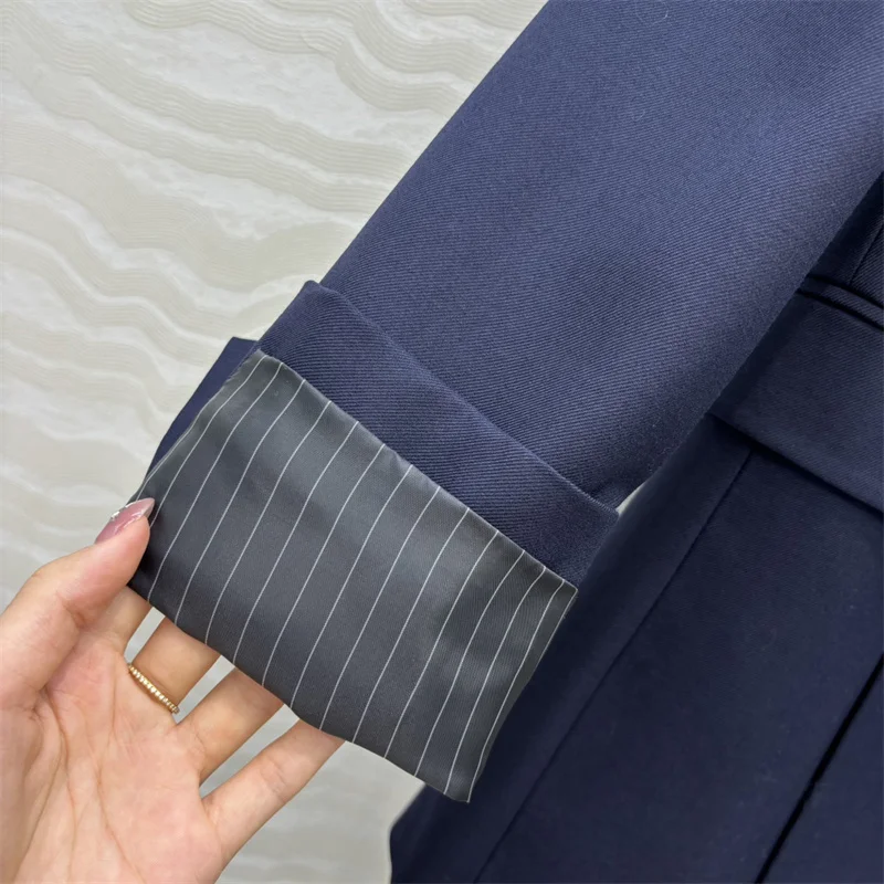 Women's jacket New winter 2025 double breasted slim fit Women's blazer Wool blend women's suit jacket y2k Women's coat outerwear