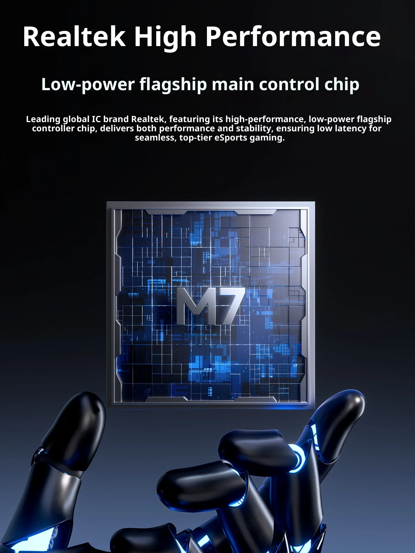 Игровая мышь MCHOSE M7, легкая беспроводная Bluetooth PAW3395 для киберспорта, компьютера, офиса, три режима, аксессуары для мыши Pro