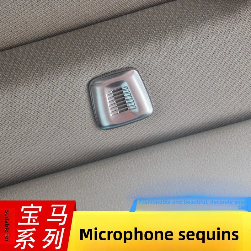 Подходит для декоративной крышки микрофона BMW с блестками 320li 525i серии x1x3x5x6, модифицированные внутренние аксессуары