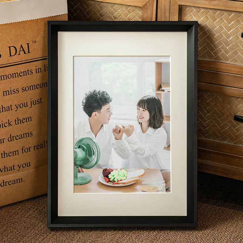 Bedroom Wooden Frame Advanced Personality Office Desktop Frame Luxury Accent Creative Retro Home Decor Cadre Photo Lsxk
