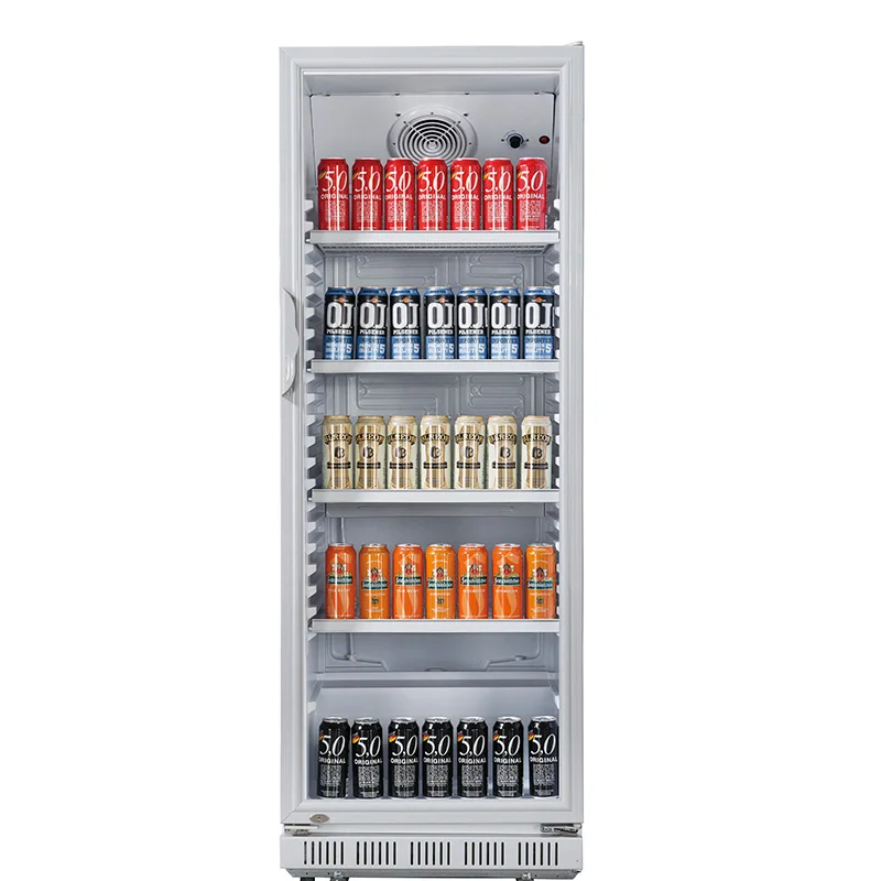 

# For Store Use Beverage Showcase Refrigerators Commercial Upright Display Fridge Cooler With Single Glass Door