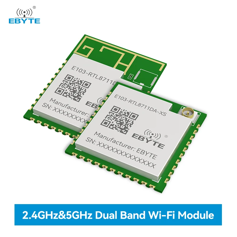WiFi Wireless Module 2.4GHz/5GHz Dual Band BLE5.0 EBYTE E103-RTL8711DA-XS E103-RTL8711DA-PS AP/STA Mode