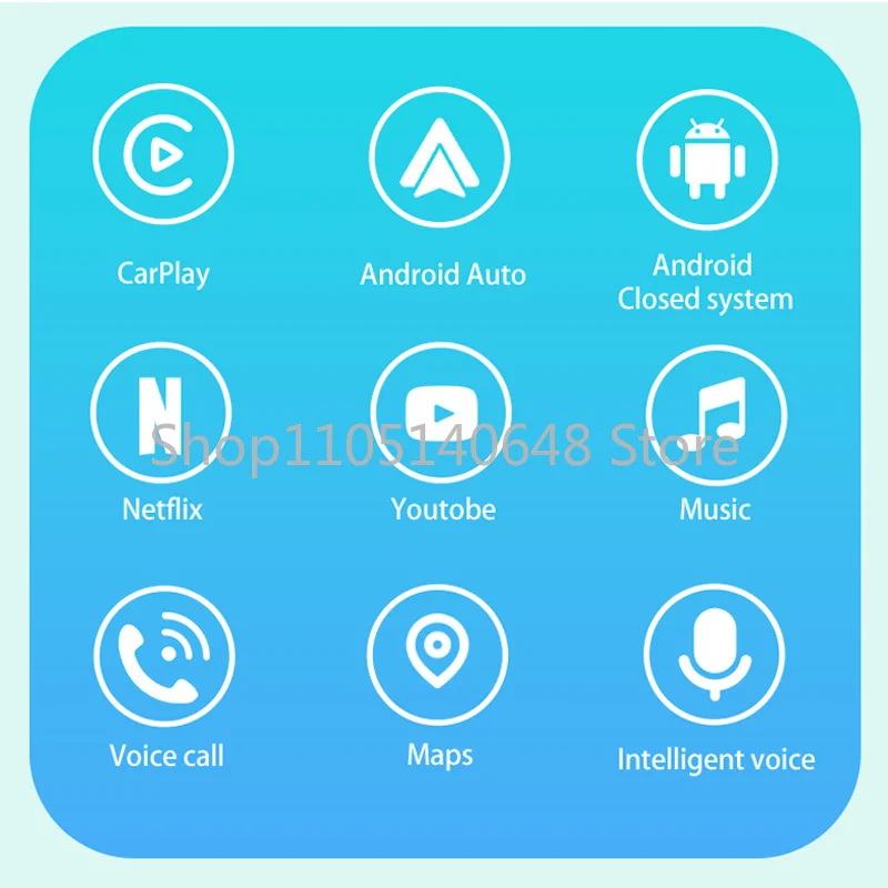 صندوق Carplay سلكي إلى صب الشاشة اللاسلكية محول صندوق ربط ذكي معالج ثنائي النواة