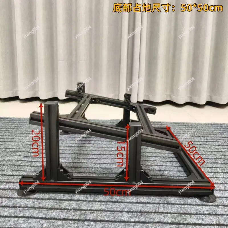 Split Pedal Mount Racing Sim Support Aluminum Frame Full Half Structure For Simulation