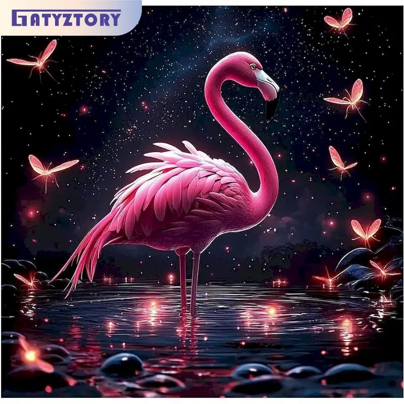 

GATYZTORY Diamond Painting Kits Art Supplies Artwork Animal Full Round/Square Interior Painting Decor Rhinestone Art Crafts