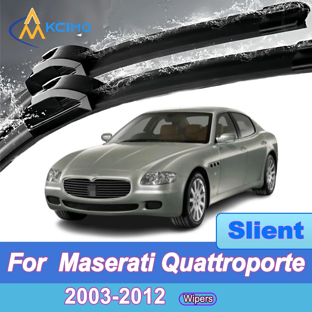 

For Maserati Quattroporte M139 2003-2012 Front Windshield Wiper Blades 2pcs Quiet Rain Windscreen Window Accessories