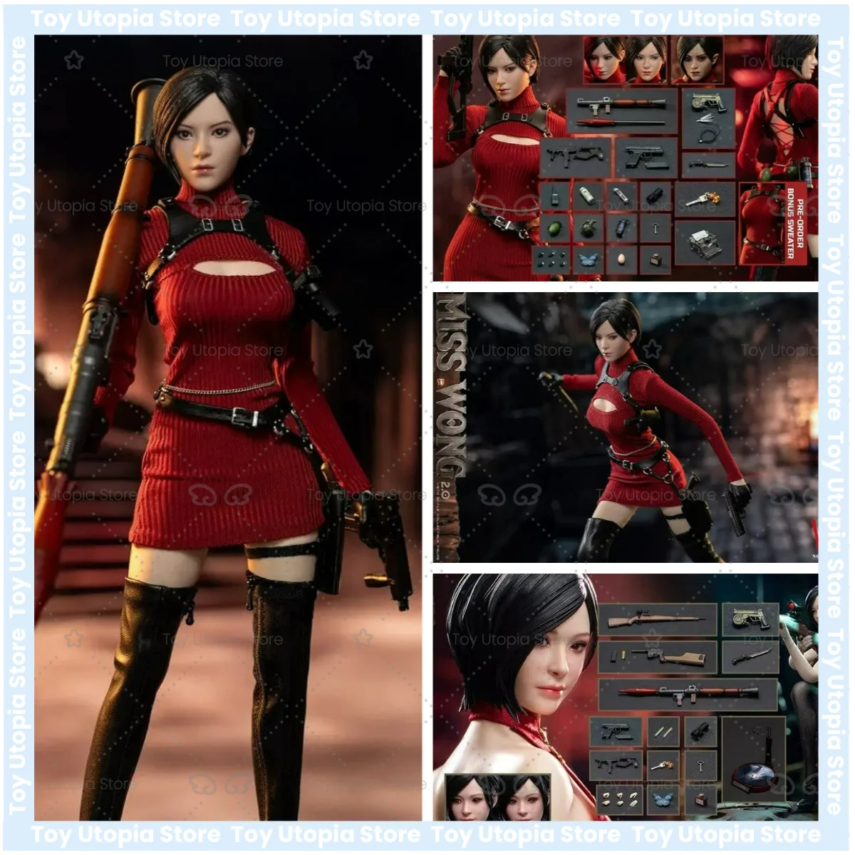 

En Stock, Muñeca Móvil Swtoys Fs062 a Escala 1/6, Modelo Ada Wong Versión 2, Completamente Equipa Conjunto Colección Alto Nivel