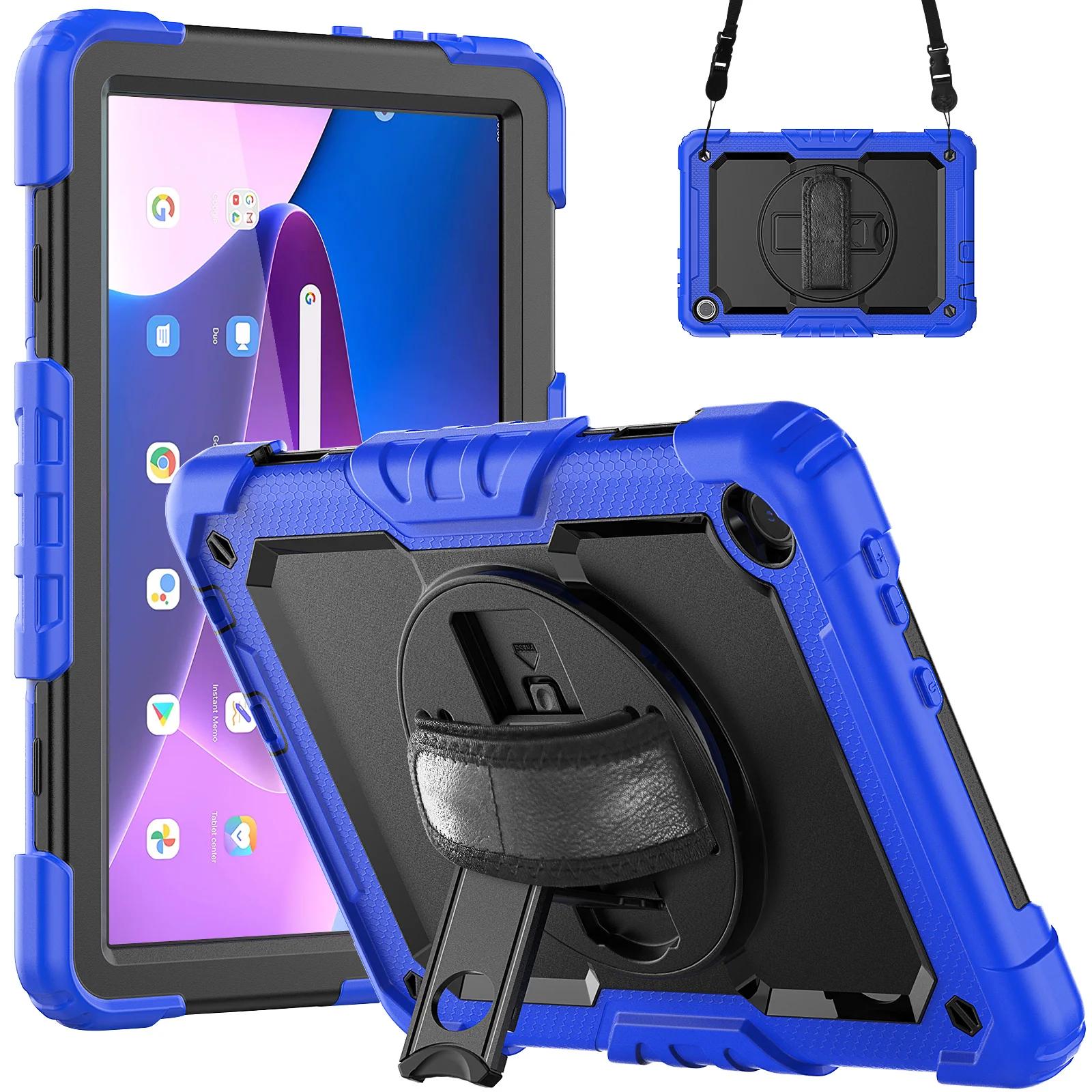 

Kids Proof Tablet Case For Lenovo Tab M10 10.1 3rd Gen 2022 TB-326FU TB-328XU Shockproof Protective Cover With Rotating Stand