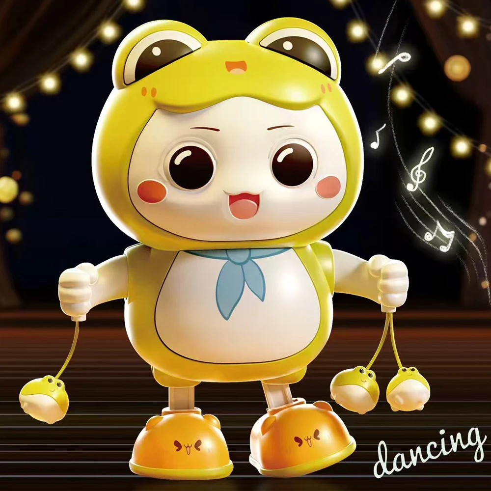 Cute Frog Electronic Toys Pet With Chinese Music Light Animal Game Walking Dance Moving Kid Toys Children Gifts