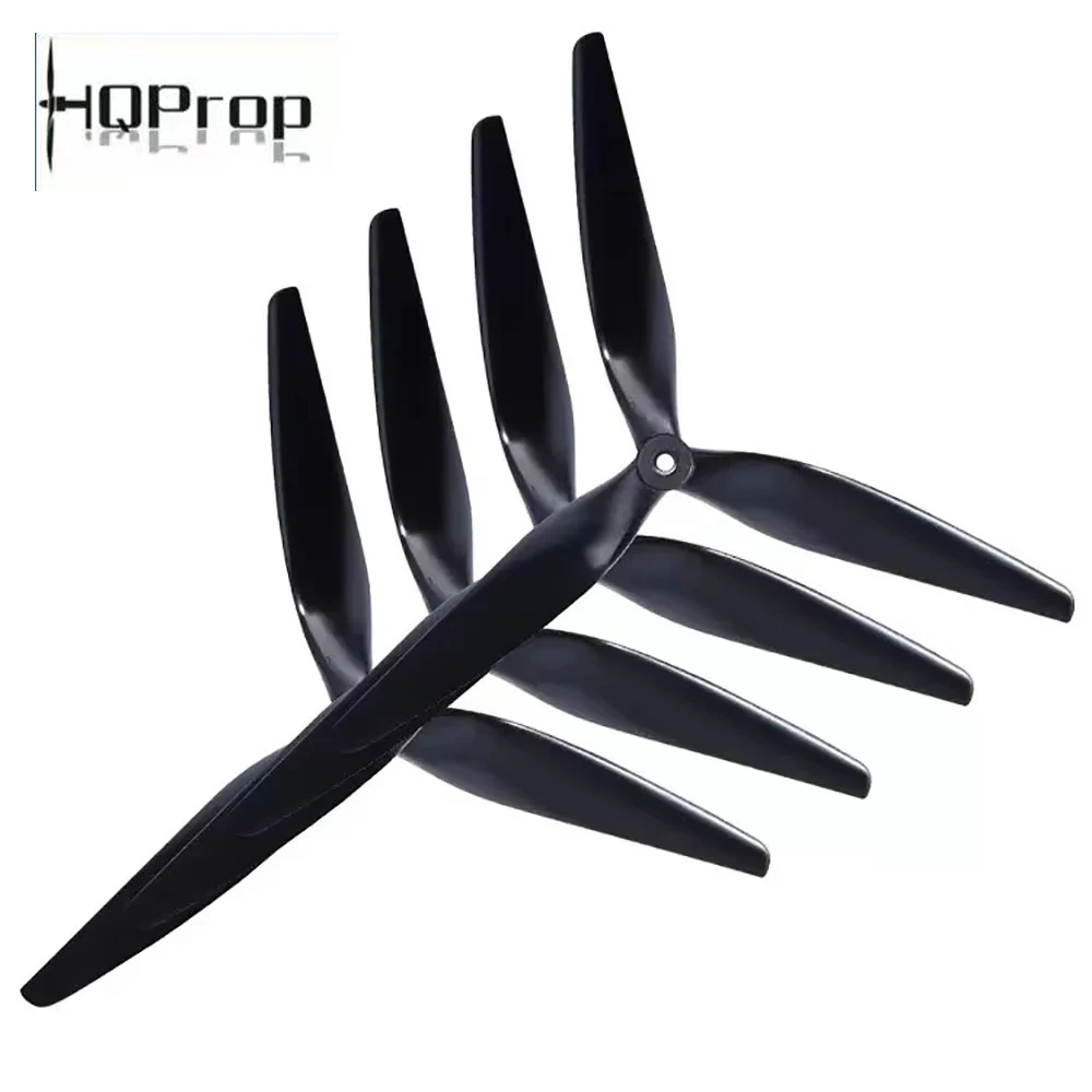 HQProp HQ Macroquad Prop 10X5X3 9X5X3 1050/9050 10inch 9inch 3 Blades Black Carbon Reinforced Nylon Propeller for RC FPV Drones