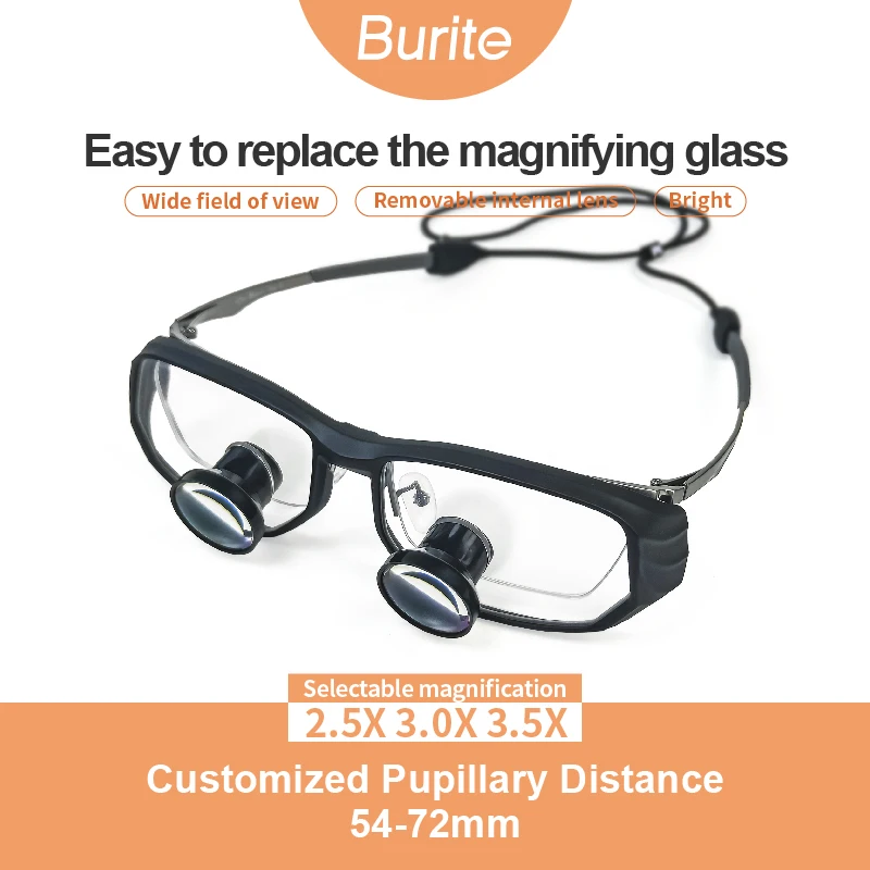 2.5X 3.5X TTL Surgery Medical Magnifying Glass Magnifier 30-58cm Long Working Helping Hand Soldering Solder Clamp HD Tools Loupe