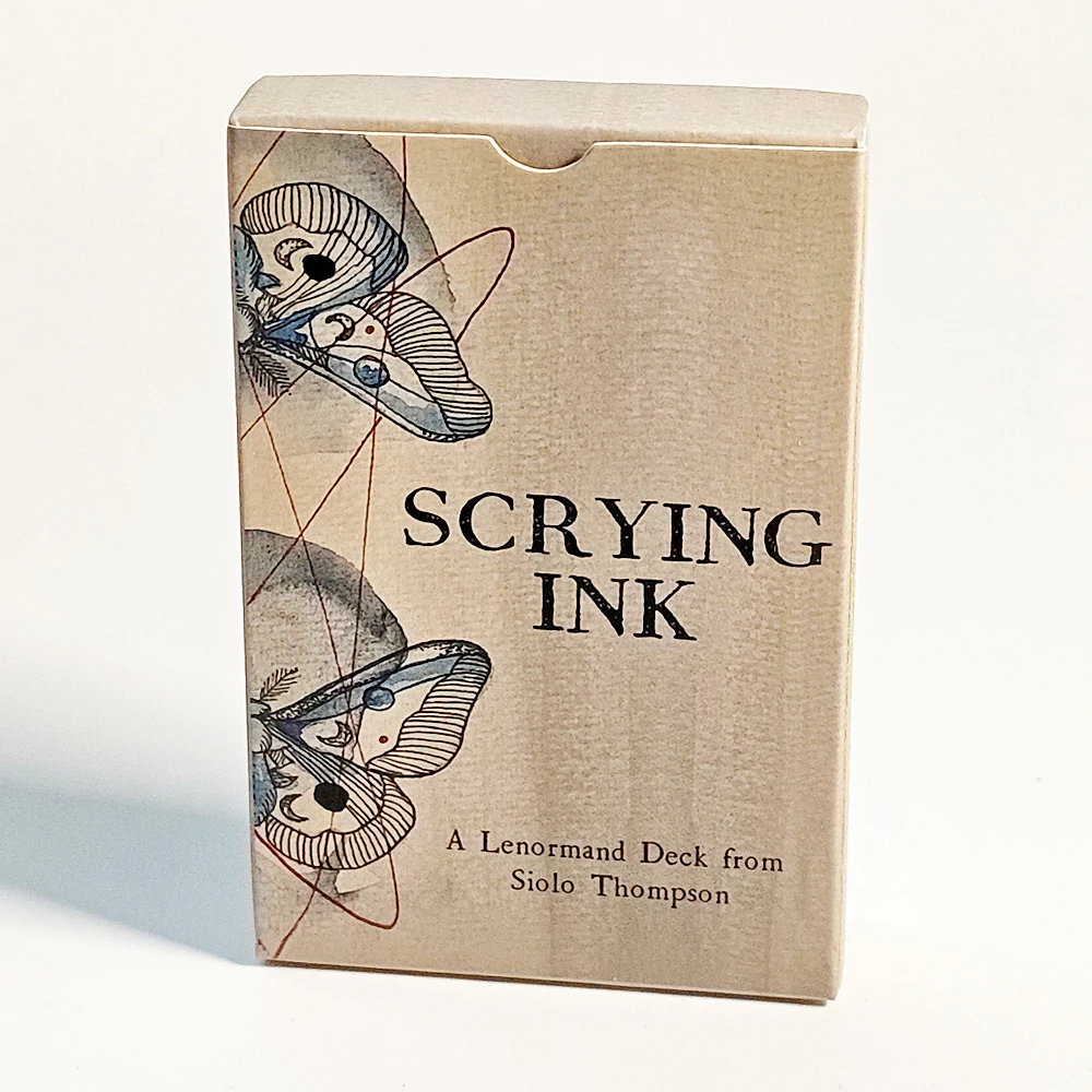 

Scrying Ink Lenormand Deck 36 Pcs Watercolor Themed Lenormand Cards 9*6cm Printed on 350GSM Double-embossed Cardstock