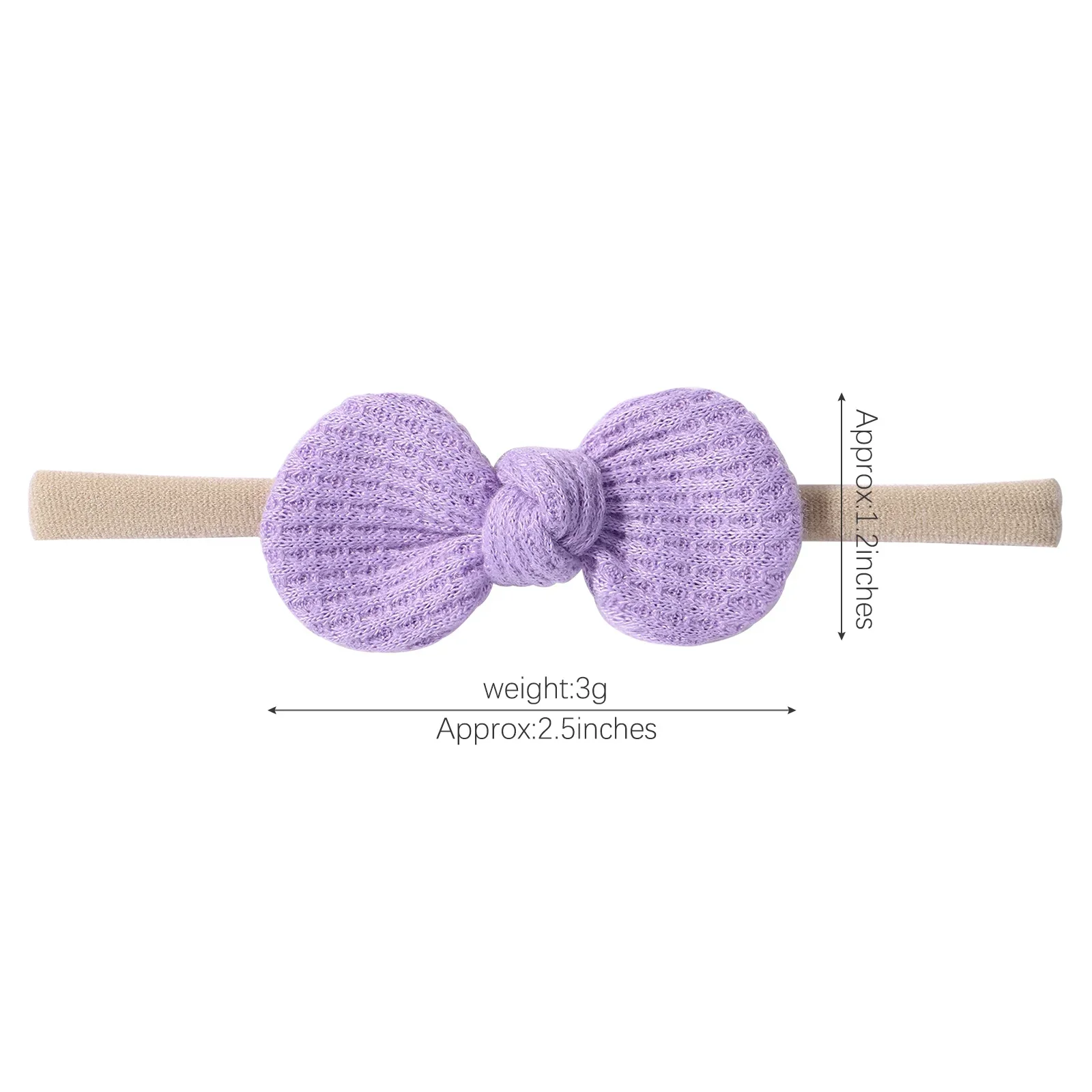 1Piece Cute Solid Girls Headband Nylon Corduroy Bows Headbands Hairbands Children Baby Hair Bands Newborn Baby Hair Accessories