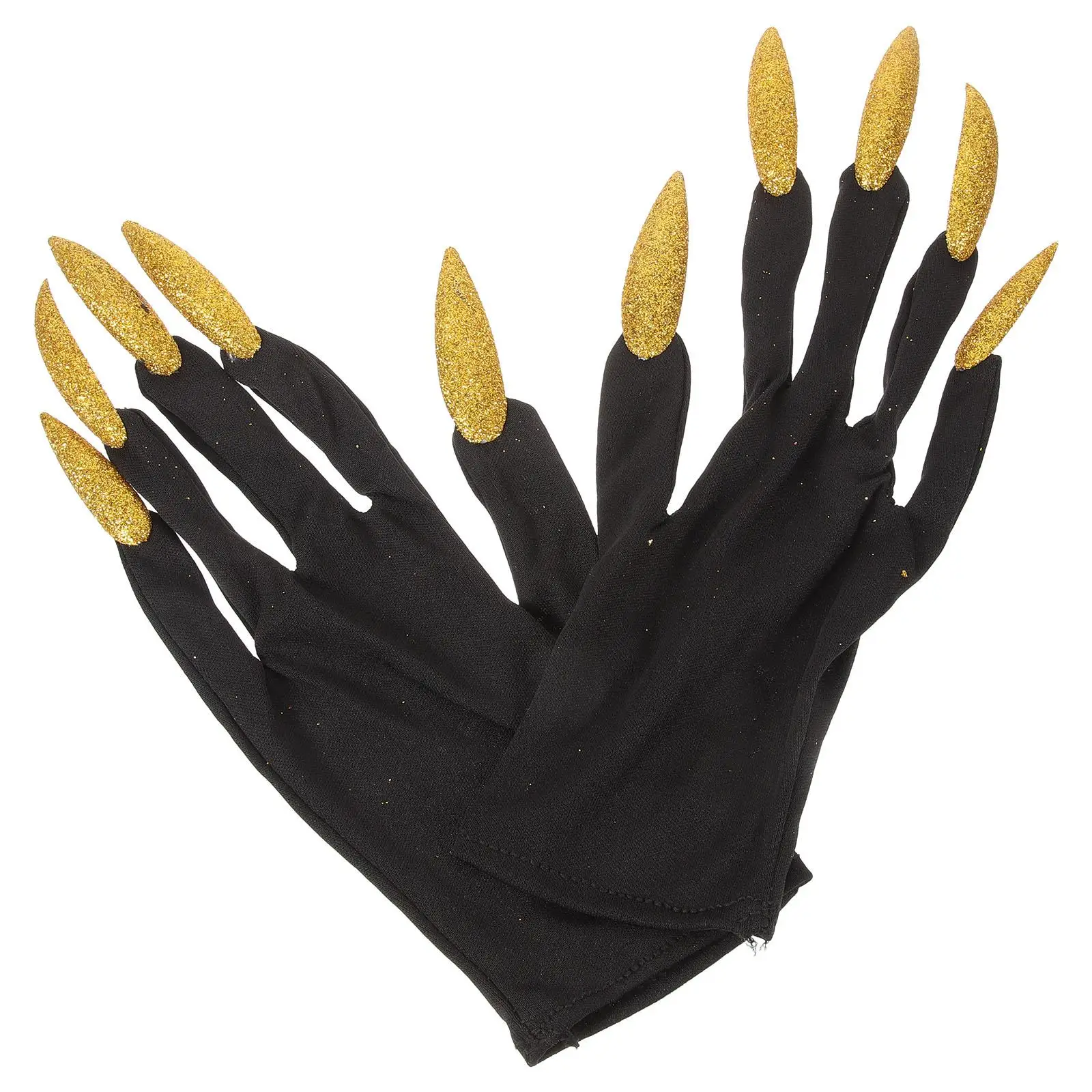 

Powder Nail Gloves for Halloween Costume Props Scary Claw Gloves Long Fingernails Ghost Claws Party Accessories Festive