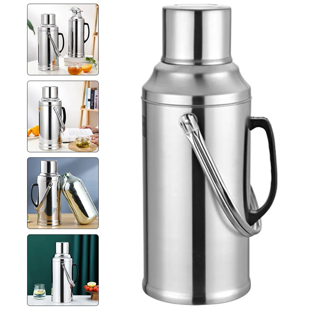 

3.2L Insulated Water Bottle Large Capacity Vacuum Stainless Steel Jug Handle for Hot Cold Drinks Camping Hiking Gym Travel