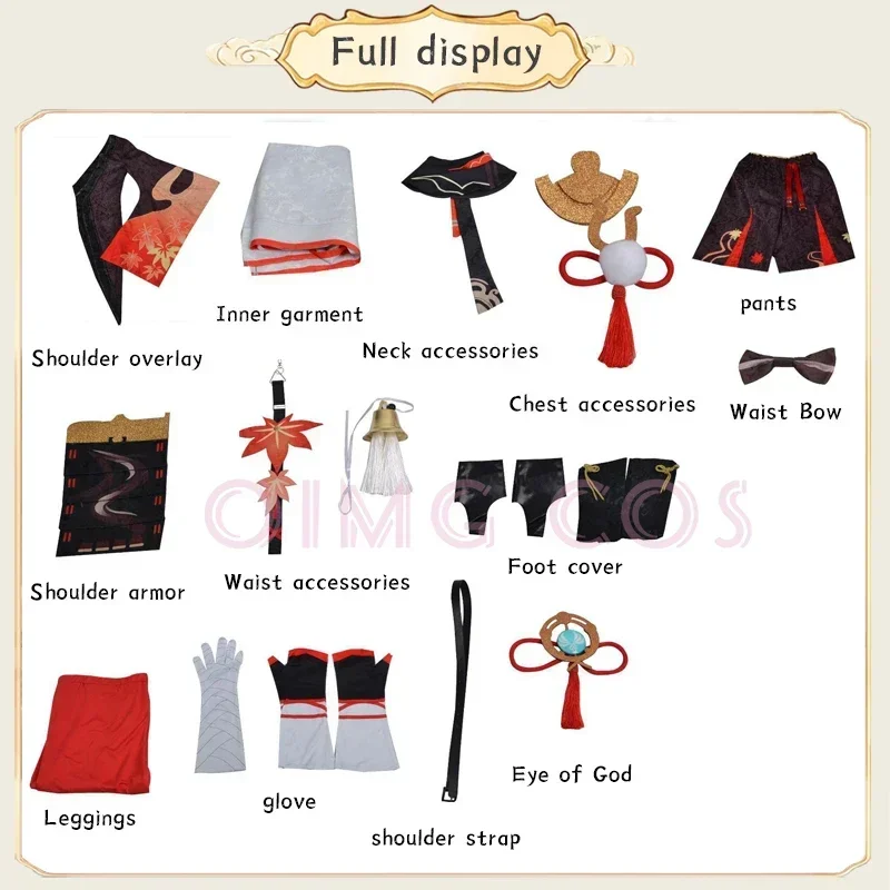 

Genshin Impact Kaedehara Kazuha Косплей Костюм Униформа Китайский Стиль Аниме Костюмы на Хэллоуин Женские Игры