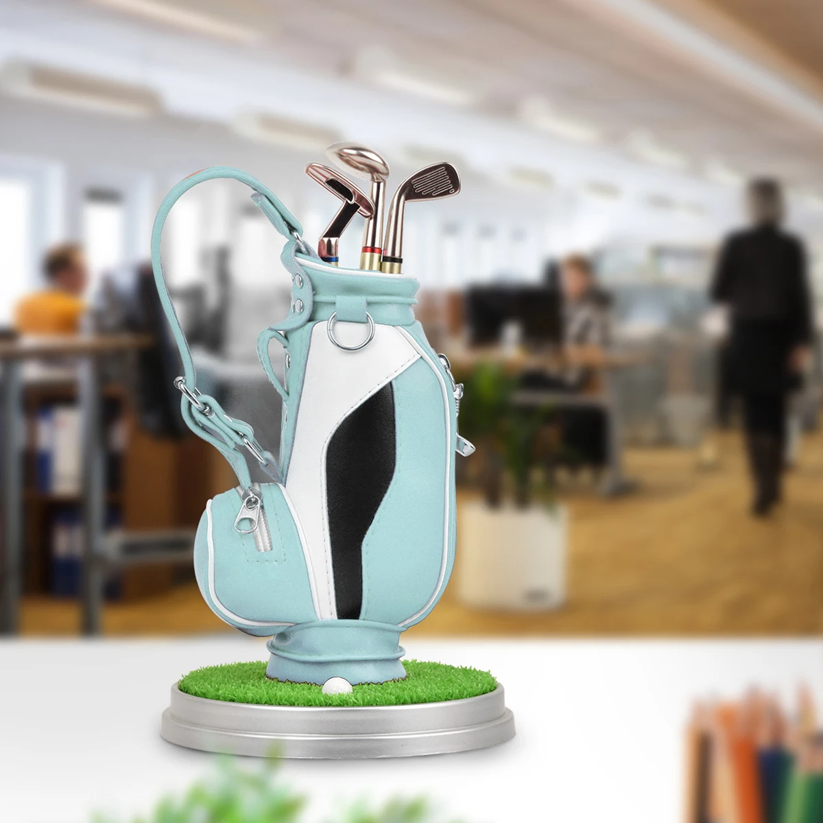 

Golf Gifts for Men Golf Pen Holder for Adults Men Golfers Funny White Elephant Gifts for Adults Desk Accessories