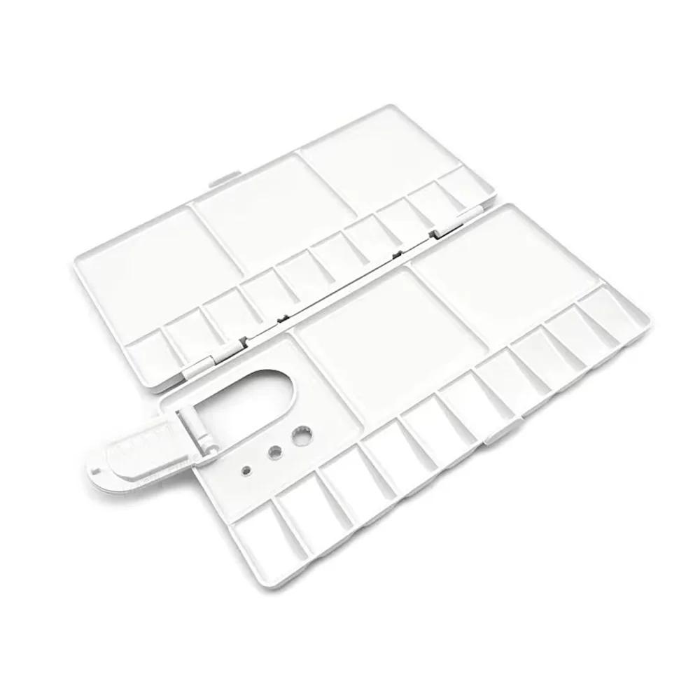 25 Wells Watercolor Palette, Foldable Acrylic Palette for Crafts, Drawing Projects, Art Class, Paint Palette Tray for Adults