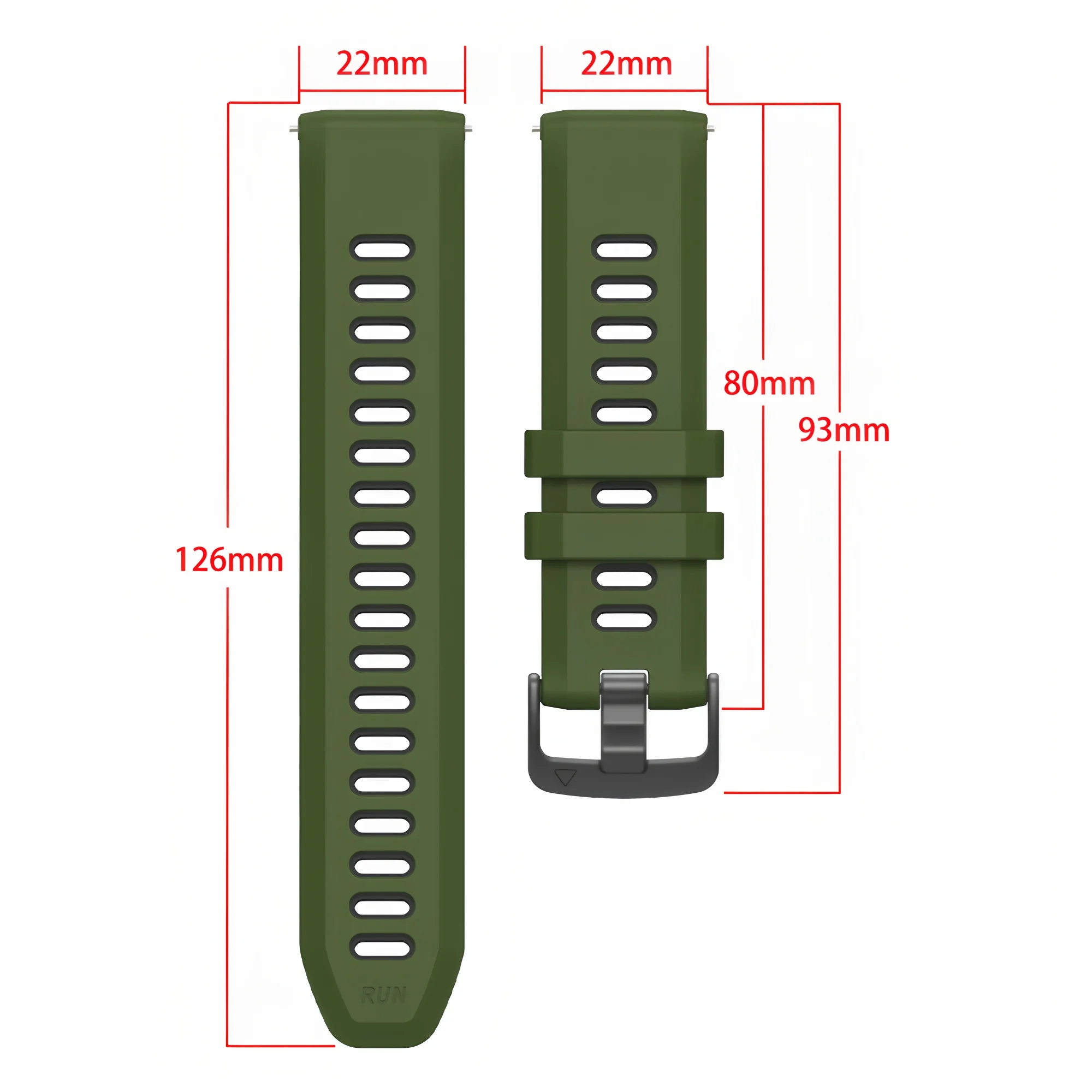 الإفراج السريع 22 مللي متر اثنين لهجة سيليكون حزام ل Garmin Forerunner 570 47 مللي متر 265 255 الموسيقى/Venu 3 2 45 مللي متر الرياضة حزام (استيك) ساعة سوار