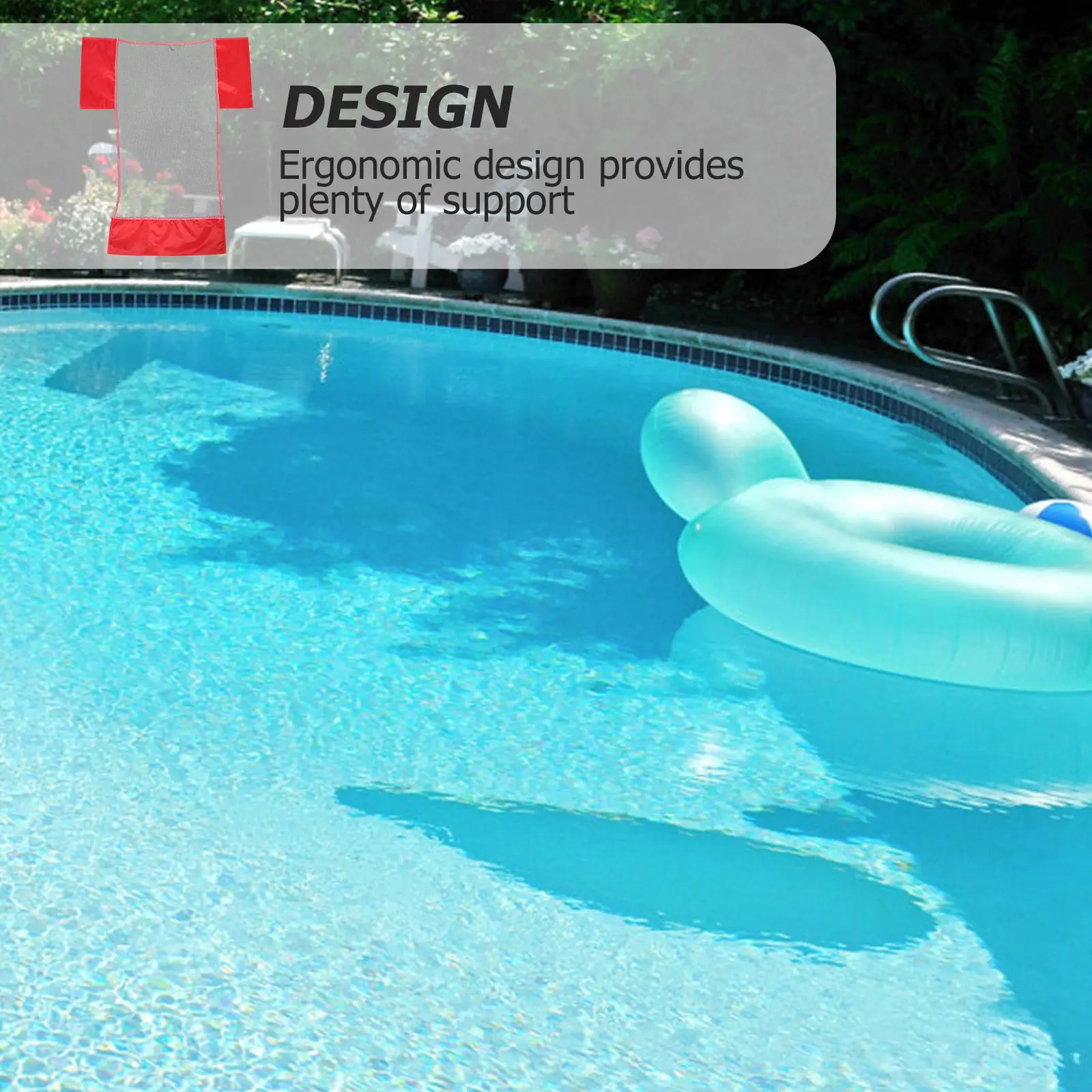 

2 шт. плавающих кресел-сеток из высококачественного материала, удобные, эргономичные аксессуары для бассейна, пляжа, озера, отдыха на воде