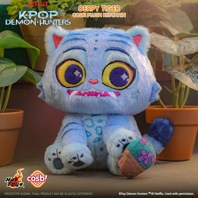 Oryginalne Hot Toys K-POP Demon Hunters Derpy Tiger Cosbi Pluszowe Breloczki Kolekcja Blind Box Sussie Tajemnicze Prezenty