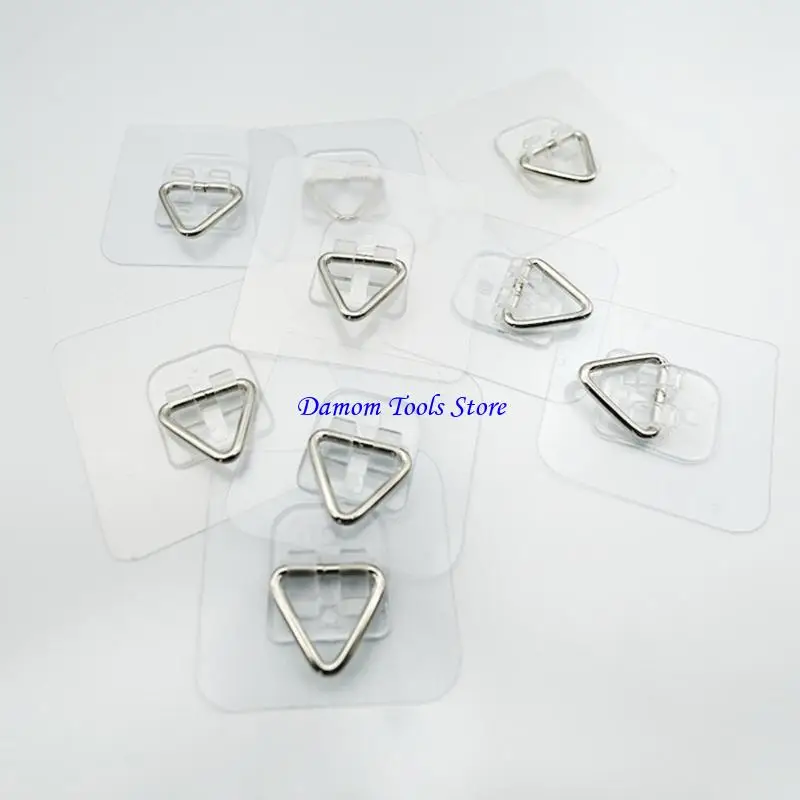 57BE 20Pcs Plastic Wall Hooks Picture Hanging Hooks For Bathroom Kitchen No Drilling