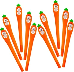 12pcs Wholesale Easter carrot animal rabbit gel pen student learning writing stationery classroom school office supplies