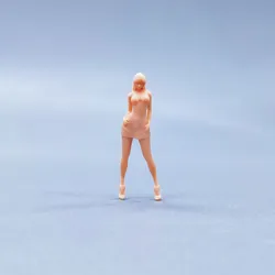 1/64 1/43 Figurines Scale Model Resin Long Legged Tall Sexy Female Car Model Uncolored Miniatures Diorama Hand-painted W231
