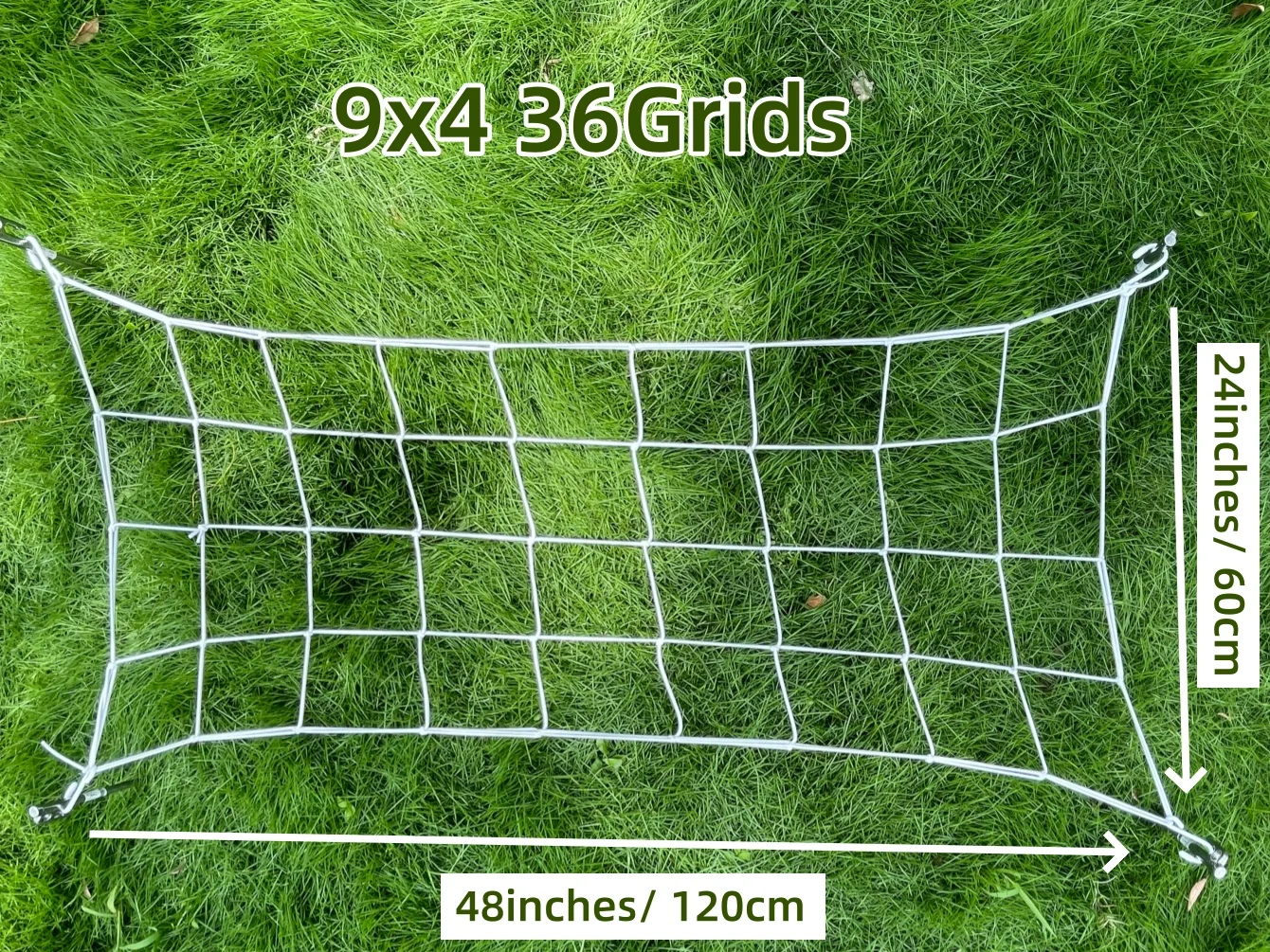 NONE 4'' Mesh-Spaliernetz für Wachstumszelte, Pflanzenunterstützung, elastisches ScrOG/LST/HST-Netz mit Haken, Wachstumsbox-Kit, Training mit niedrigem Stress 7
