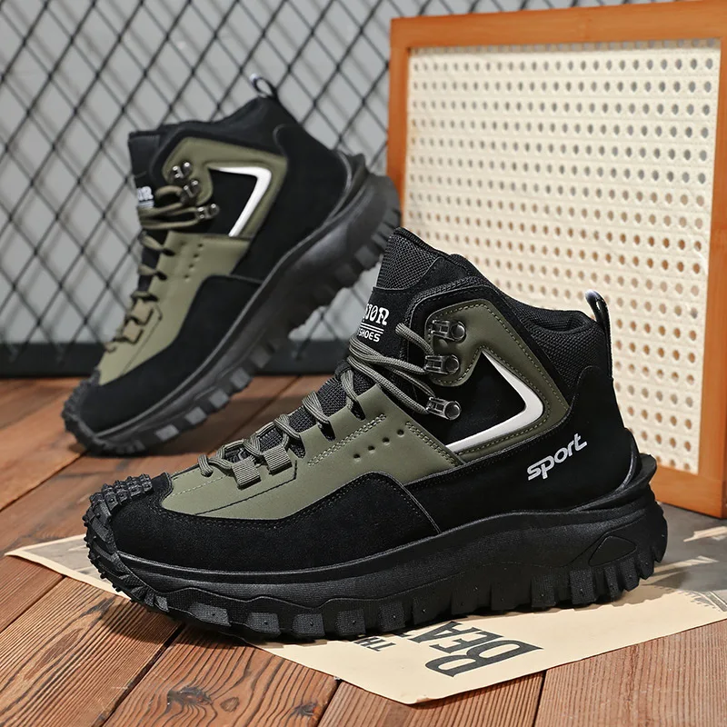 Men's Shoes Outdoor Hiking Casual Shoes Light Anti Slip Wear-resistant Versatile Comfort Climbing Men's Shoes Zapatillas Hombre