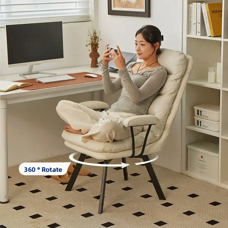Computer Chair Reclining Chair Lazy Chair Multifunctional Rotatable Learning Chair Office Chair Study Rotating Chair