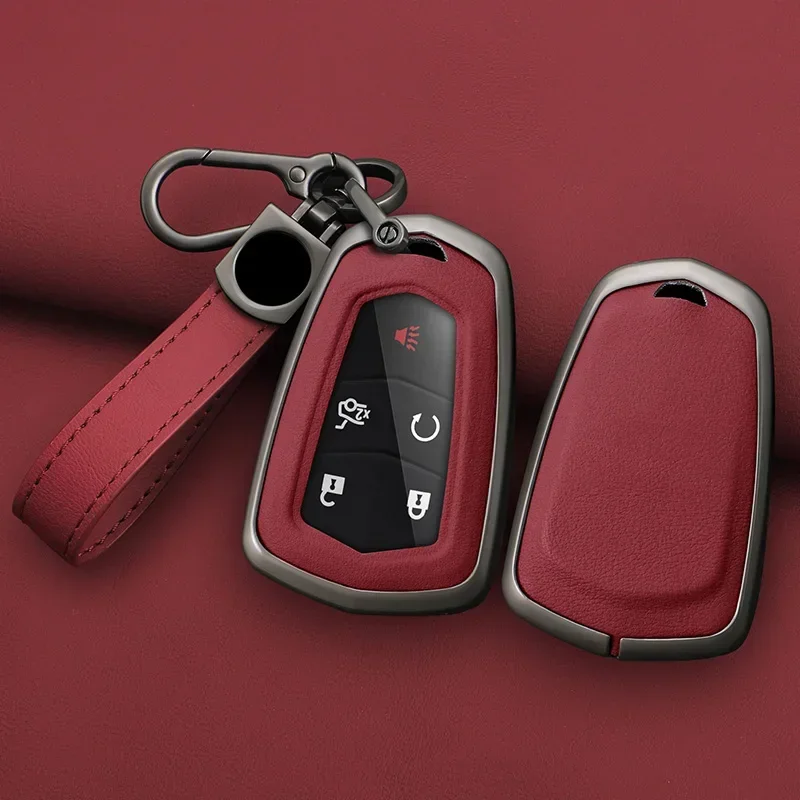 

For Cadillac ATS XTS XT5 XT4 CT6 XT6 CTS DTS ESV STS ELR Shell Fob Holder Car Key Case Cover Keychain Protector Accessories