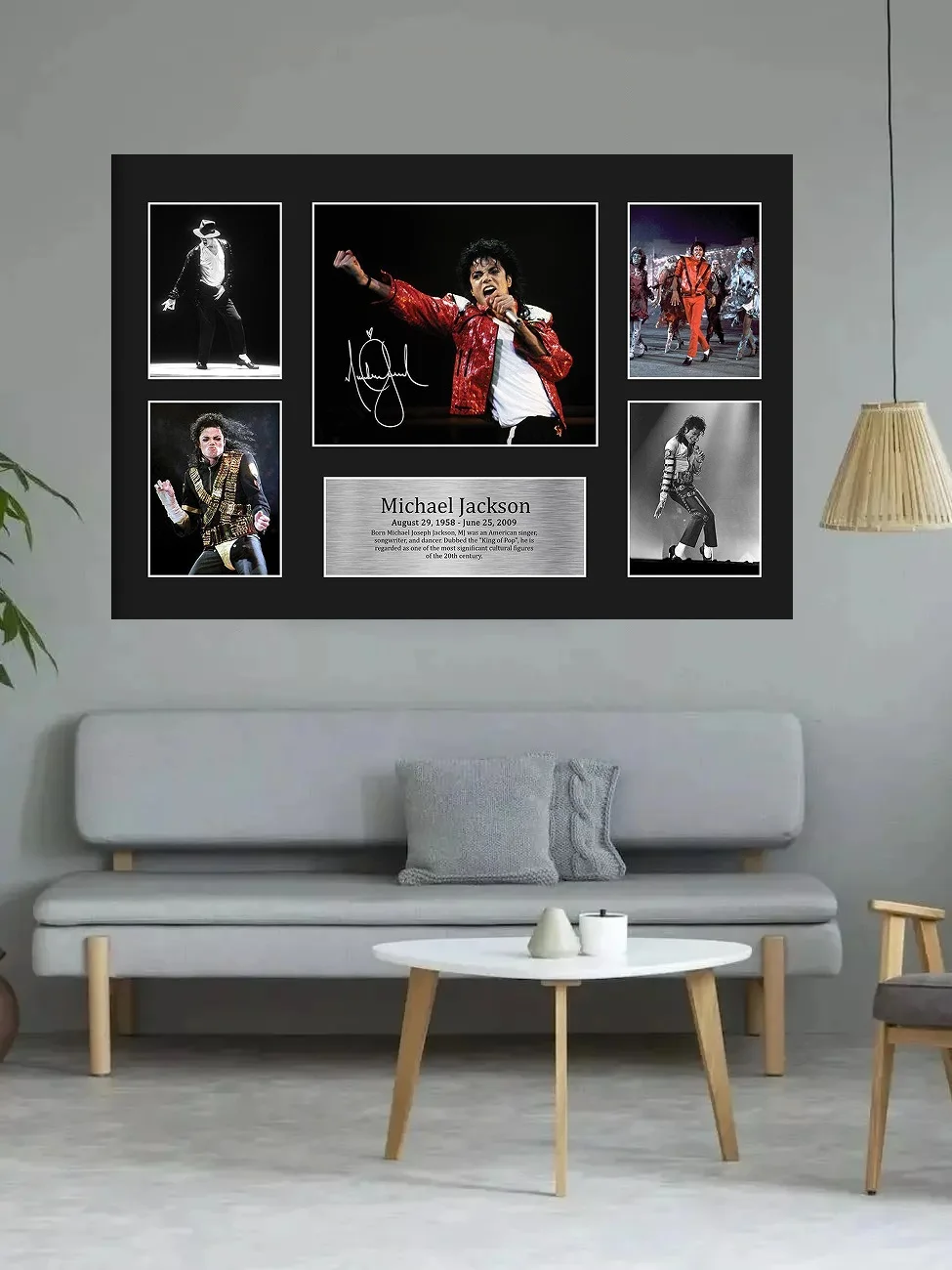 Michael Jackson Musician Signed Autograph Picture,Art Picture Print Silk Poster, Home Wall Decor