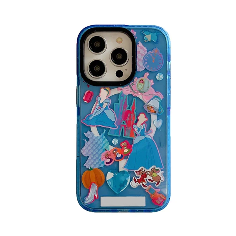 MagSafe Acrylic Cartoon Fish Girl Phone Case Cover for IPhone 12 13 14 15 Pro Max Case for IPhone 15 Pro Max