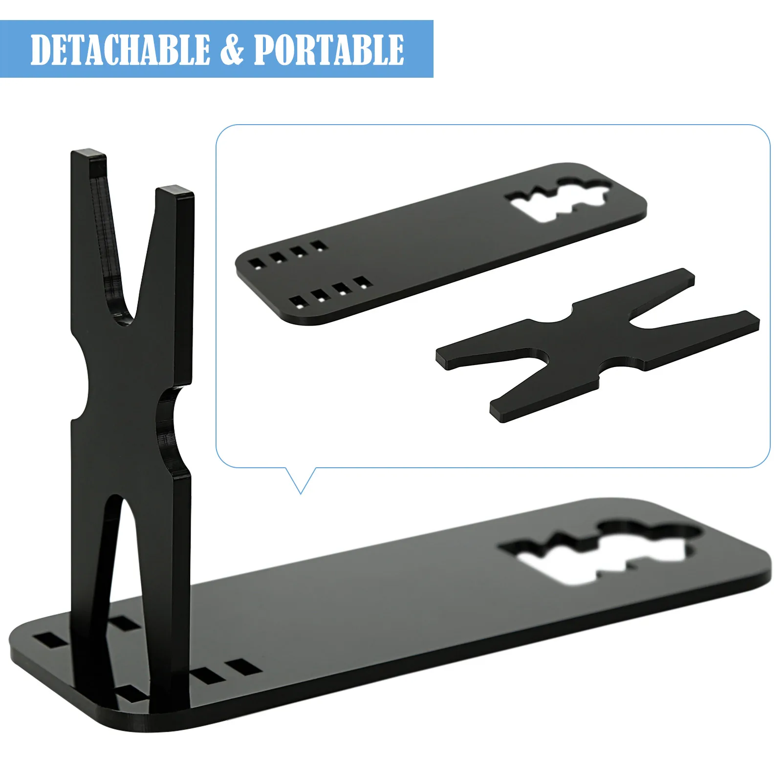 3/5 Pcs Pistol Rack Acrylic Display Stand Adjustable Short Gun Model Showing Rack Pistol Safe Storage Holder Outdoor Accessories