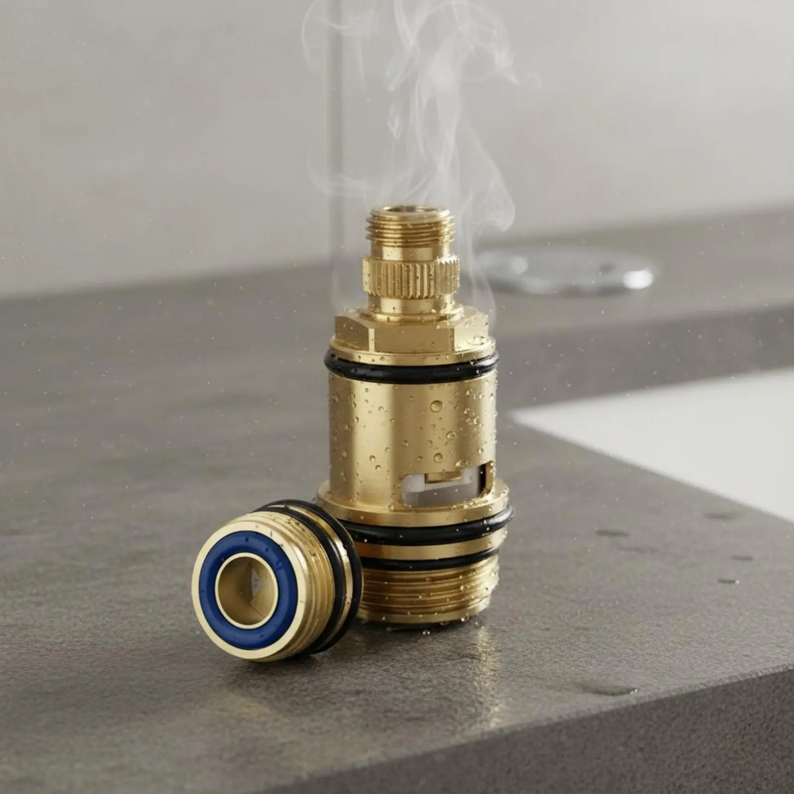 Brass Shower Plumbing Component Insert Leak-Resistant Watertight Closure Shower Tap Replacement Plumbing Component Faucet