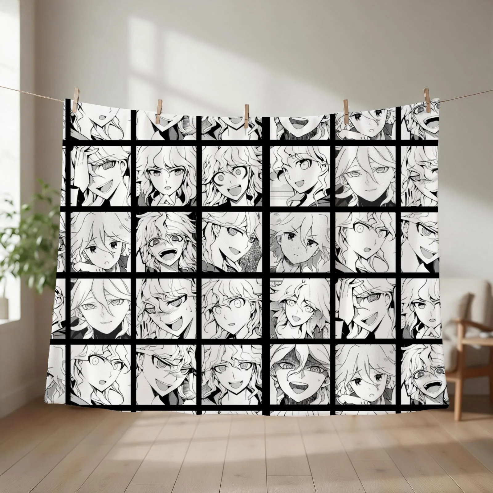 Nagito Manga Collection Throw Blanket couch cozy soft plush fuzzy picnic outdoor blanket
