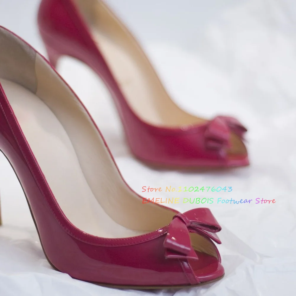 

Розовые туфли-лодочки с бантом, на высоком каблуке, женские, сексуальные, с открытым носком, на шпильке, без застежки, дизайнерские, элегантные, для торжественных случаев