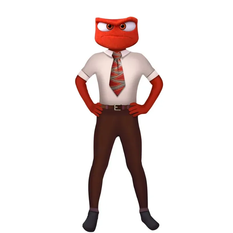 애니메이션 영화 인사이드 아웃 2 조이 코스프레 의상 조이 화난 두려움 싫증 코스 의상 어린이 할로윈 무대 공연 의상