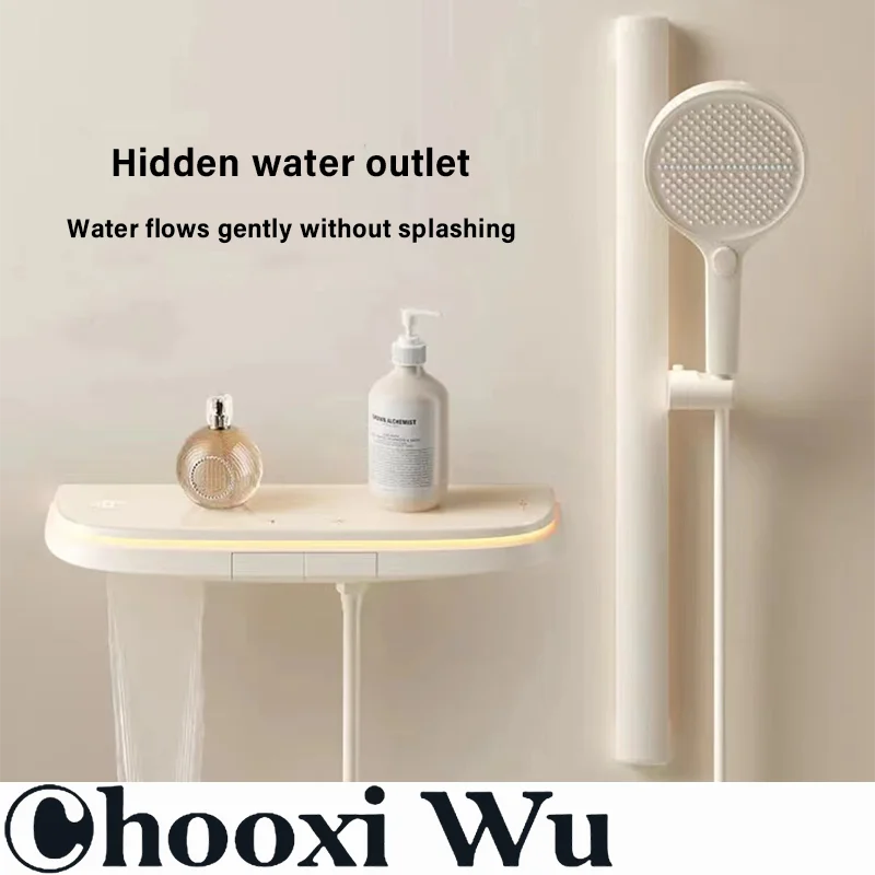 Bathroom split shower set Intelligent digital display Hydropower Multi-function handheld